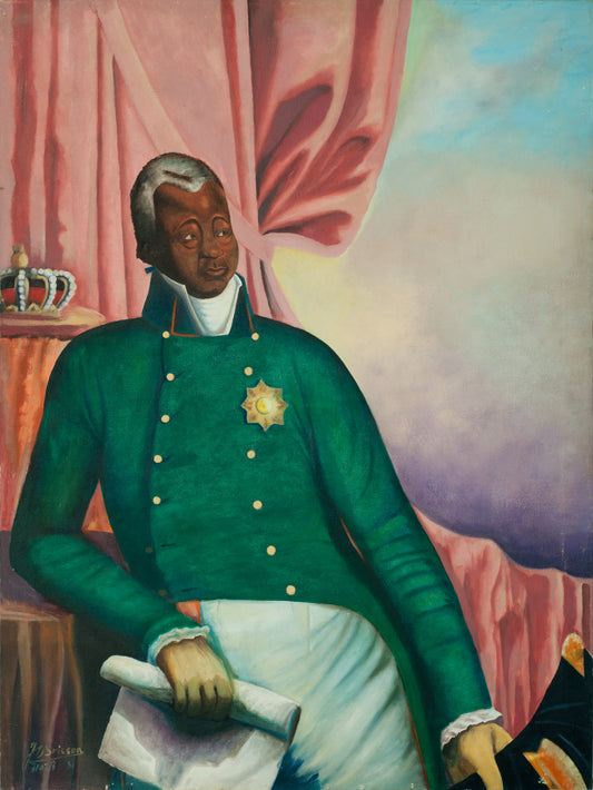 Jean-Elie Brisson (Haitian, dcd 2023) 40"x30" The General 1981 Acrylic on Canvas #9-3-96GSN-Fondation Marie & Georges S. Nader