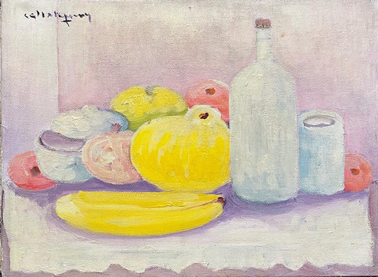 Calixte Henry (1933-2010) 12x16 Still Life c1990 Acrylic on Canvas #2MFN