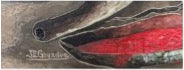 Jacques-Enguerrand Gourgue (1930-1996) 24"x30" Les Pigeons Huile sur toile encadrée #61-3-96GSN-MIA - Publié sur Peintres Haitiens, pp 256