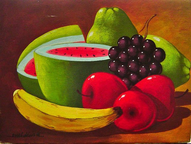 Enel Desir 9"x12" c1990 Still Life Oil on Canvas #1-3-96MFN