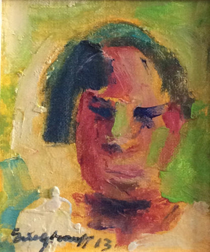 Eric Girault 7"x5" 2013 Portrait Oil on Board #2EG