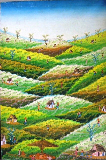 Jean Louis 24"x16" Rural Scene 1980  Oil on Canvas #108MFN